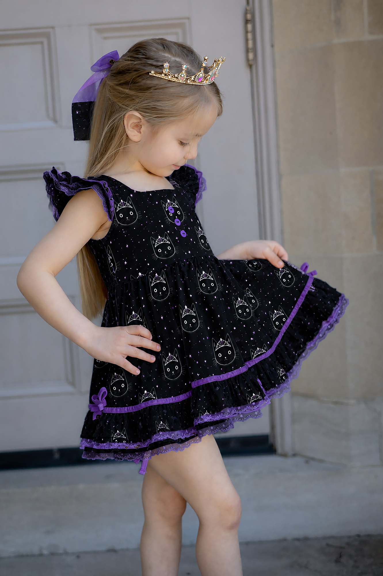 Riley Tunic Set -Purrfectly Spellbound