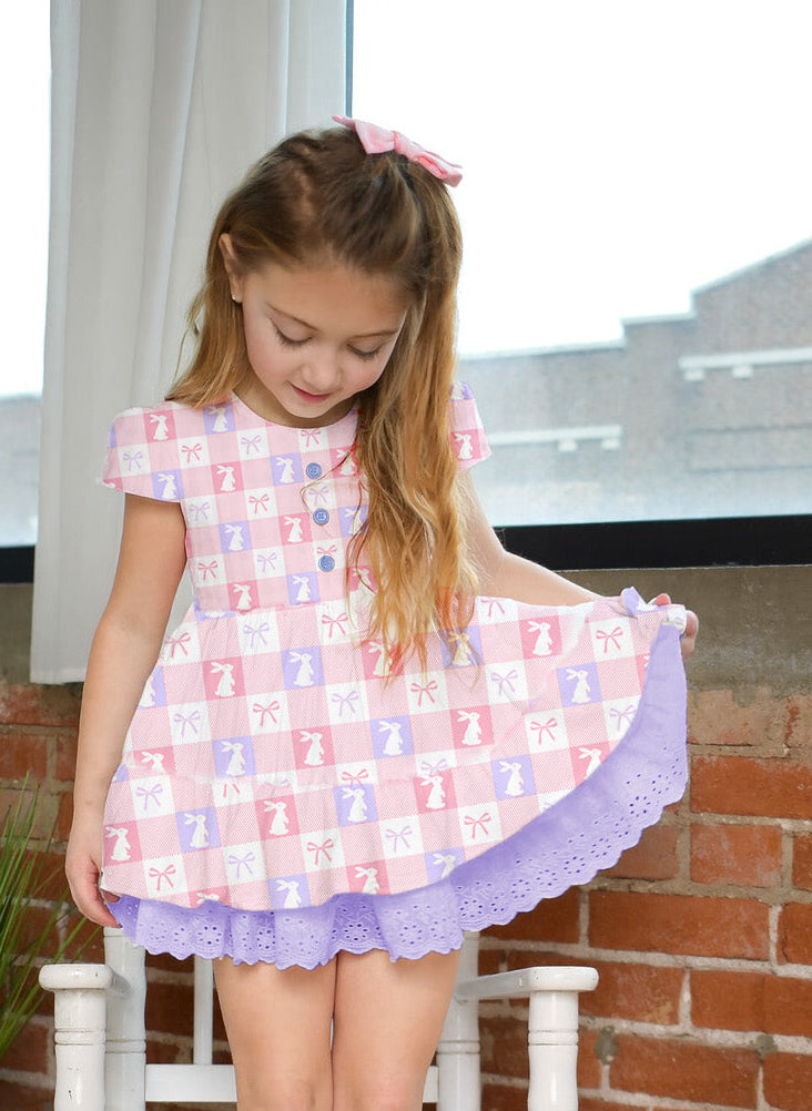 Blair Tunic Set - Pastel Plaid Rabbit | Thankful Tuesday Special!