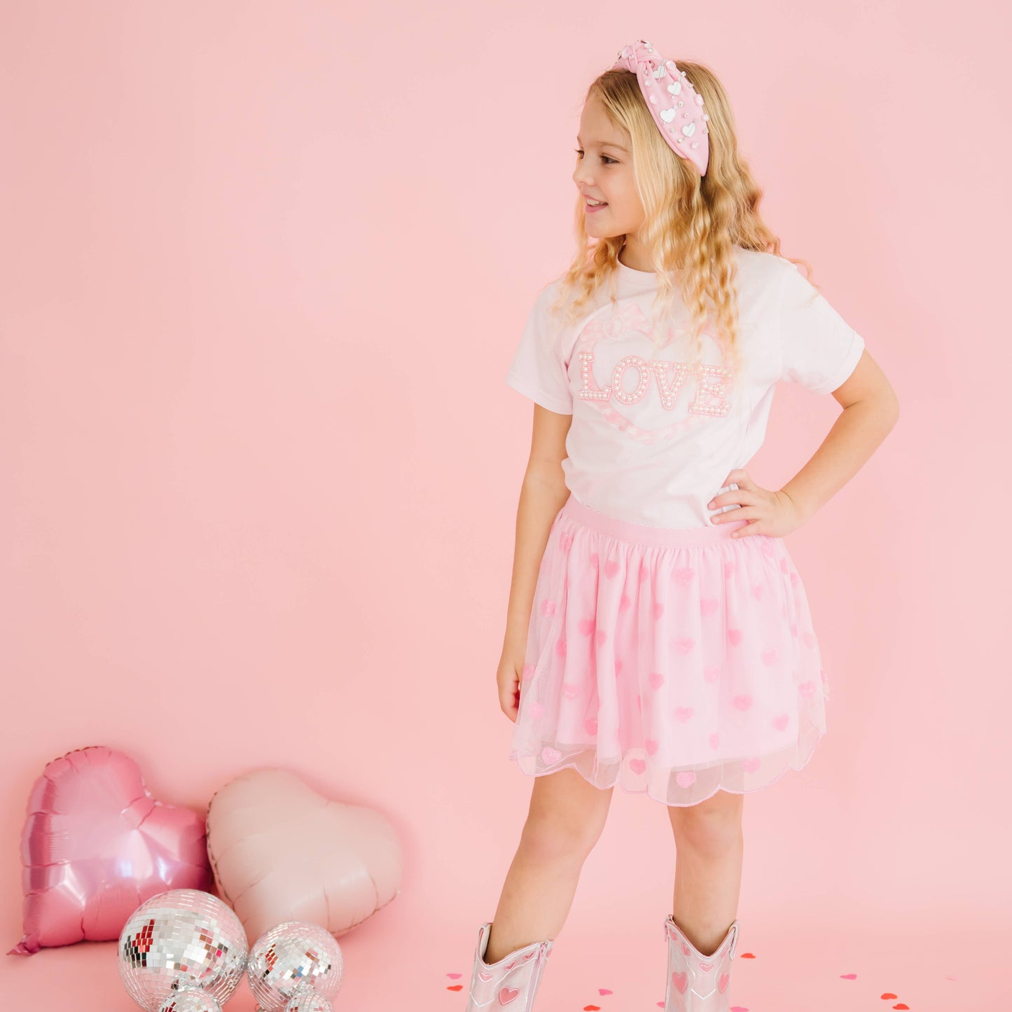 Mini Sequin Hearts Valentine's Day Tutu - Kids Clothing