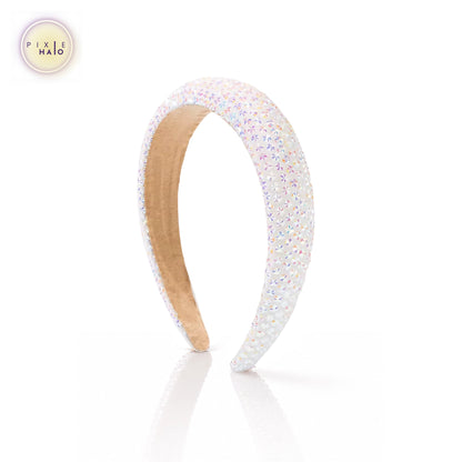 Starburst Crystal Headband - White