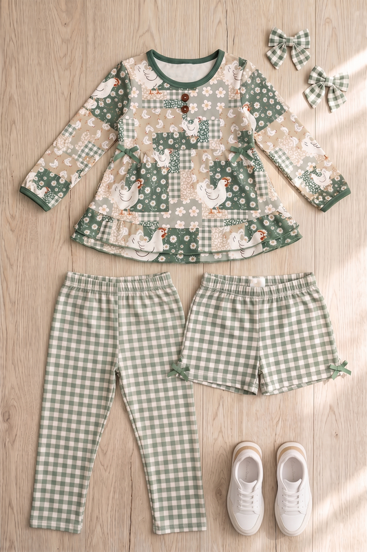 Play All Day 3 Piece Set - Hen House Blooms