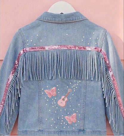 Rhinestone Cowgirl Denim Jacket - Love, Dolly