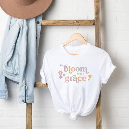 Bloom With Grace Retro | Short Sleeve Graphic Tee