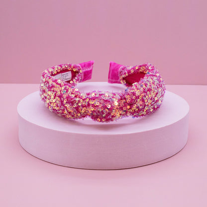 Kids Knot Headband - Sequin Knotted Hair Band Accessories