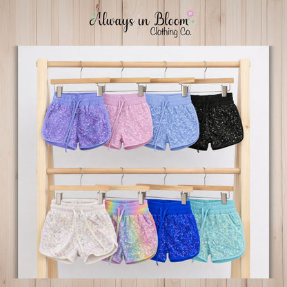 Luxe Velvet Sequin Shorties - pre-order