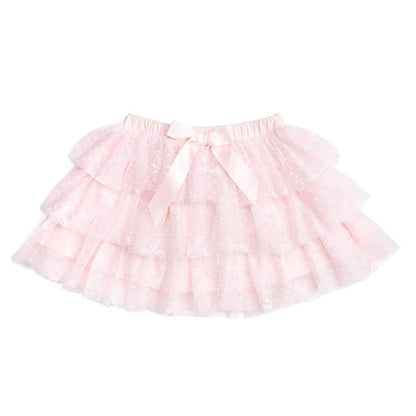 Bow Lace Tiered Tutu - Kids Boutique Clothing