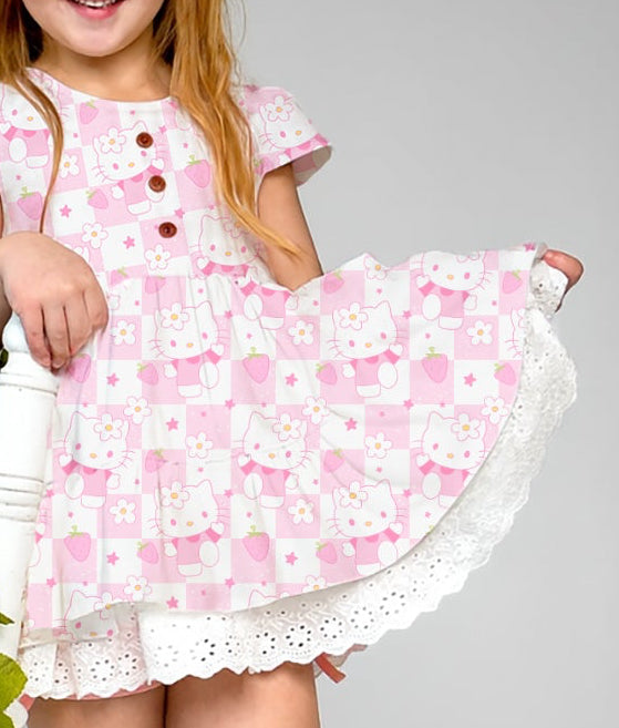 Cyber Monday Doorbuster! | Blair 3 Piece Tunic Set - Strawberry Checkered HK