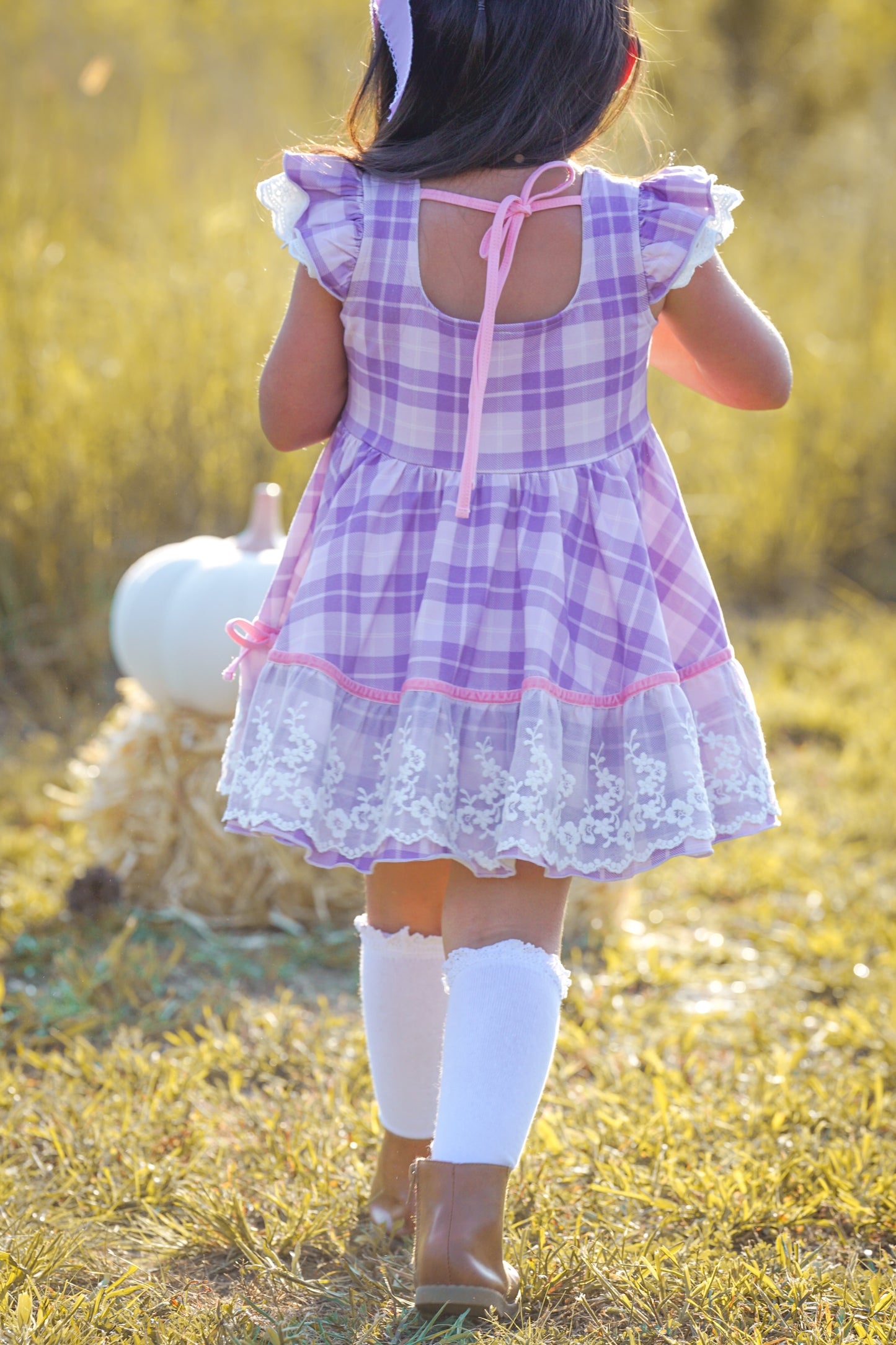 Grace Tunic Set - Pretty Plaid Pumpkins - Presale