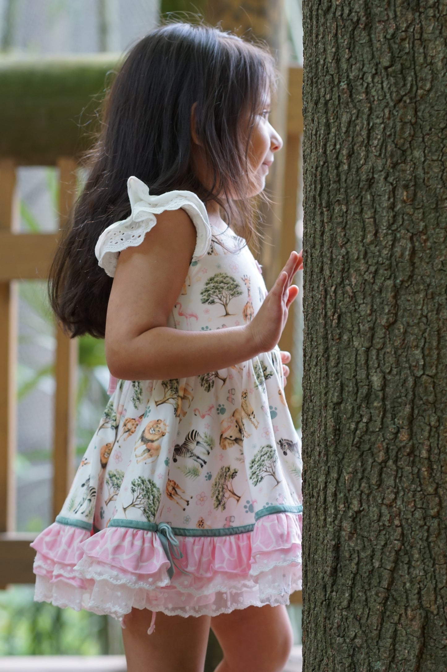 Riley Tunic Set - Pink Safari