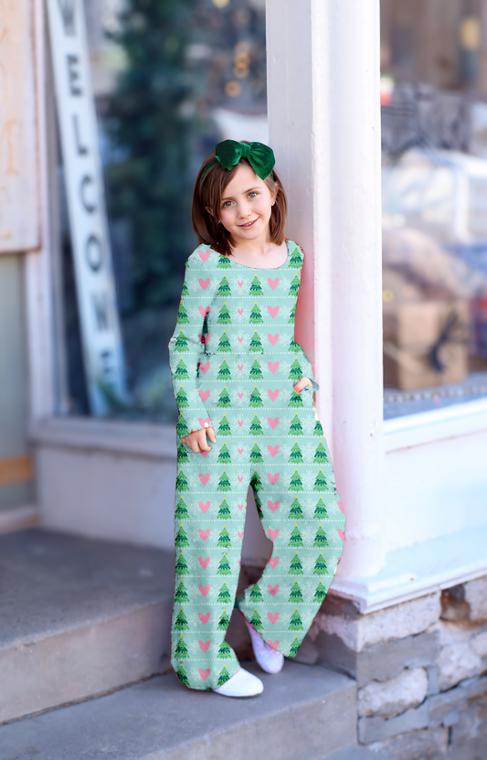 Caroline Leggy Romper - Frosted Wonderland