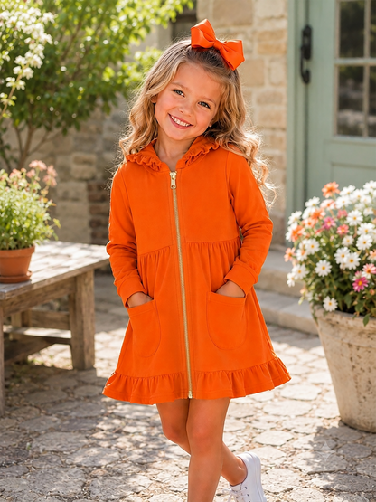 Luxe Autumn Ruffle Zip Cardigans