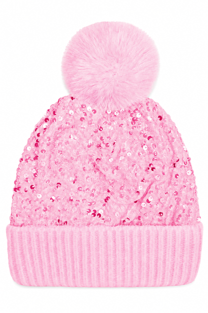 Luxe Sequins Beanie Hat