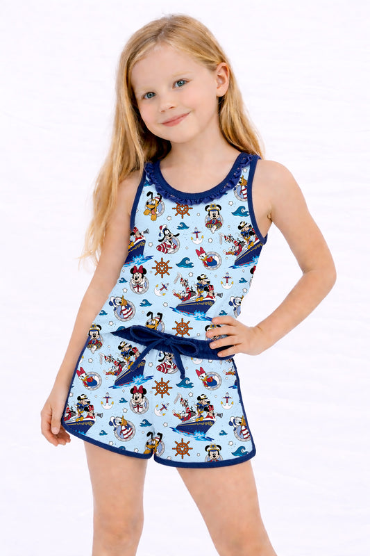 Ruffle Tank Play Set - Sail Away