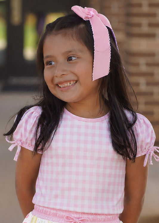 Girls Luxe Tee - Buses & Bows