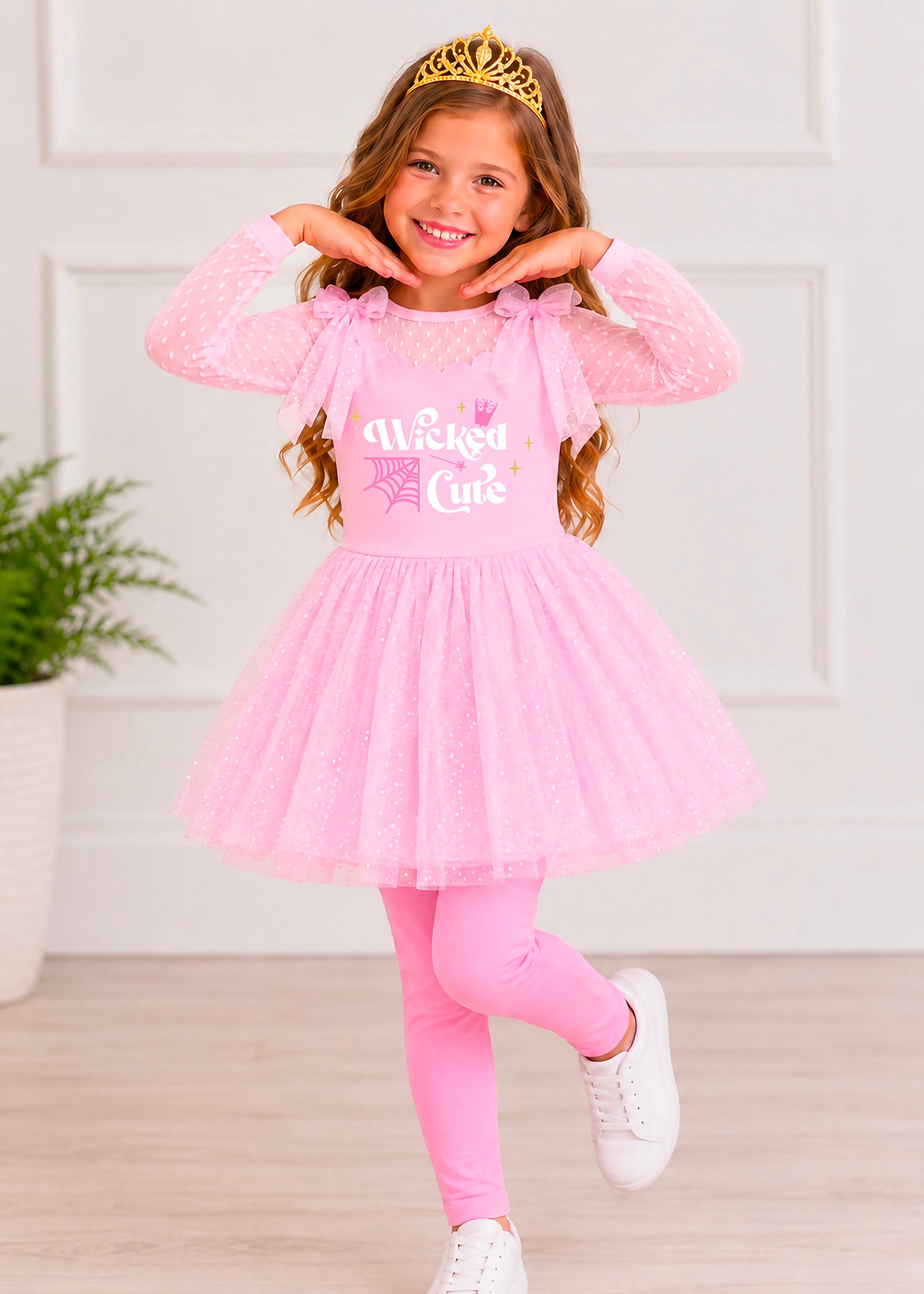 Glam Twirl Dress  - Wicked Pink