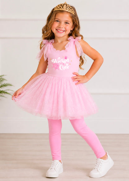 Glam Twirl Dress  - Wicked Pink