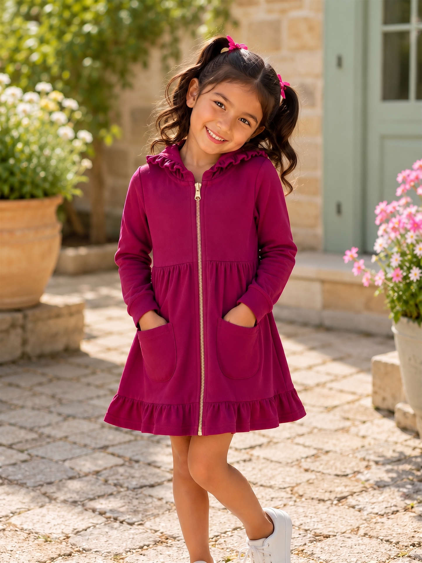 Luxe Autumn Ruffle Zip Cardigans