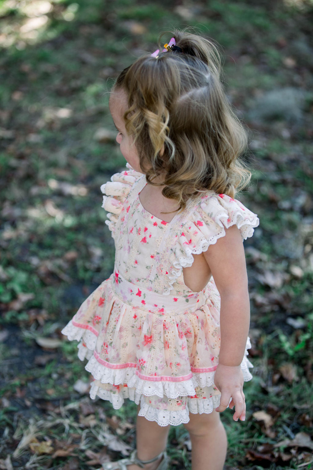 Vintage Spring Skirted Romper