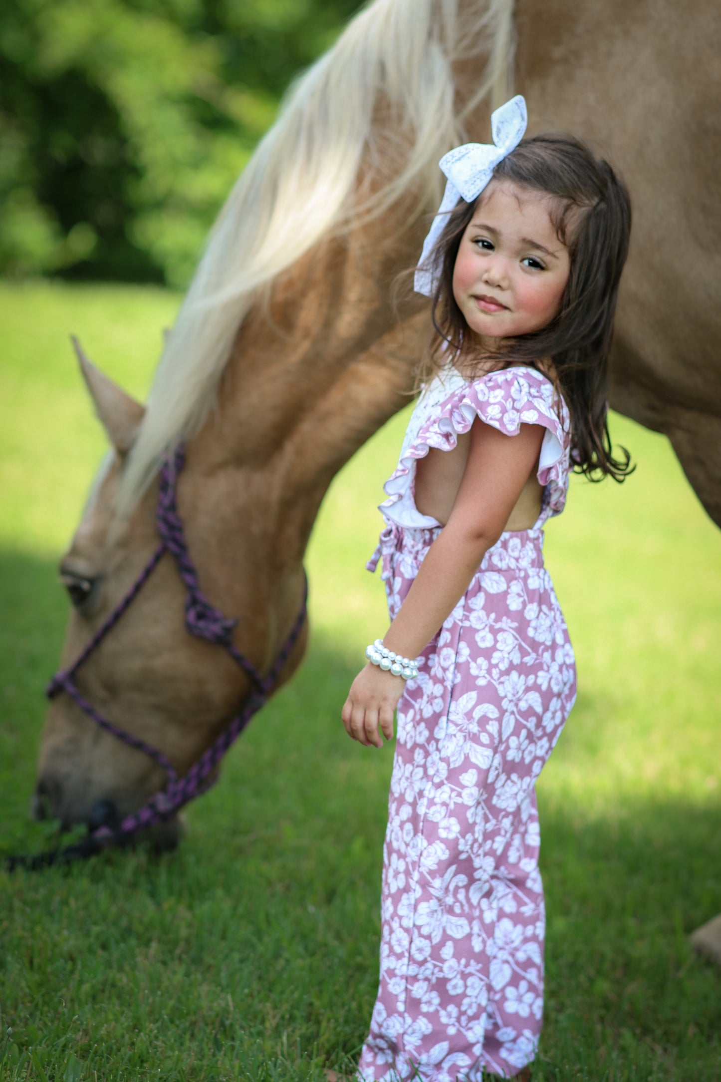 Plum Petals Ruffle Jumper