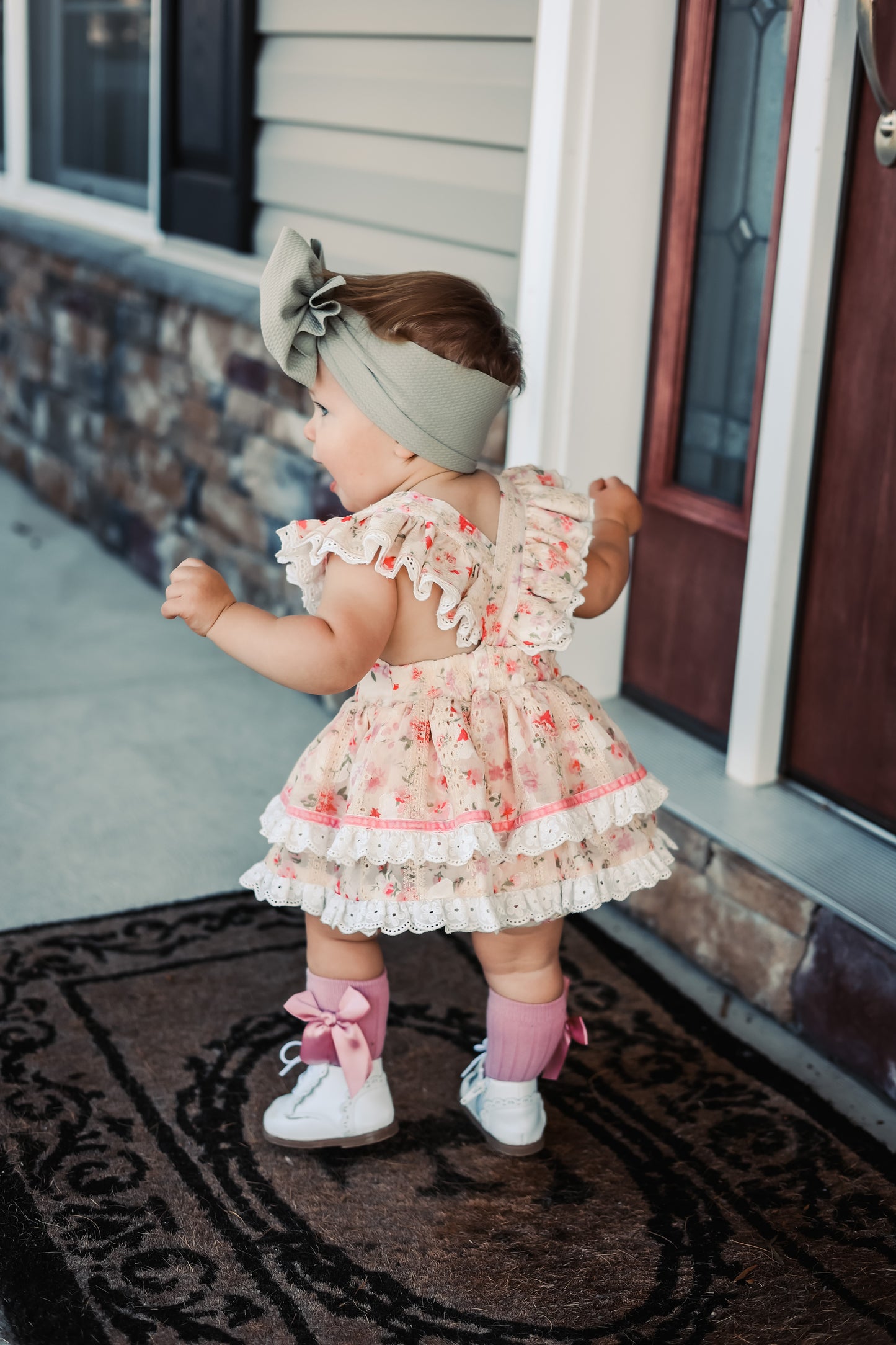 Vintage Spring Skirted Romper