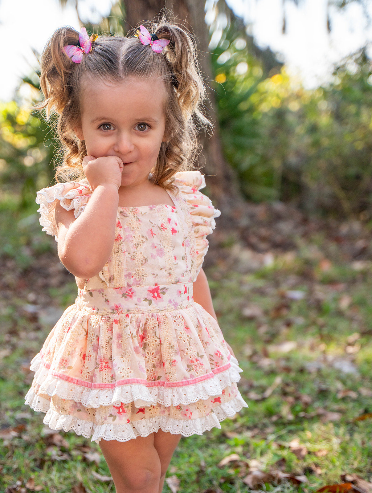 Vintage Spring Skirted Romper