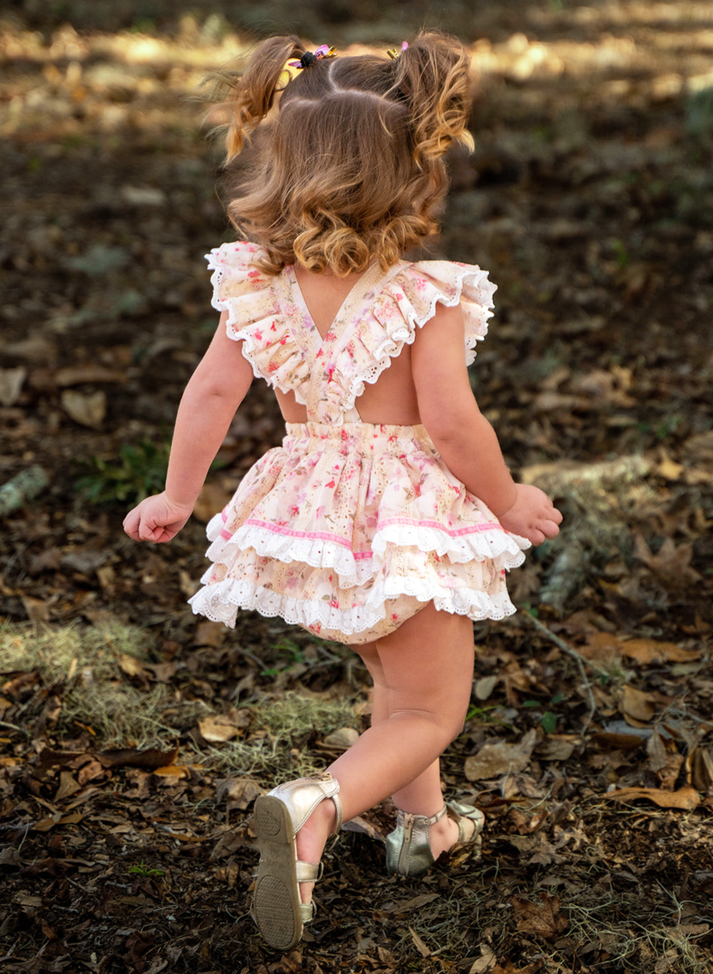 Vintage Spring Skirted Romper