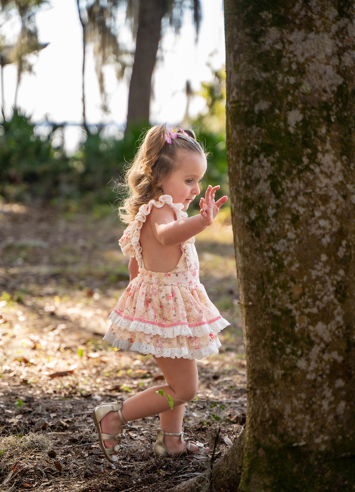 Vintage Spring Skirted Romper