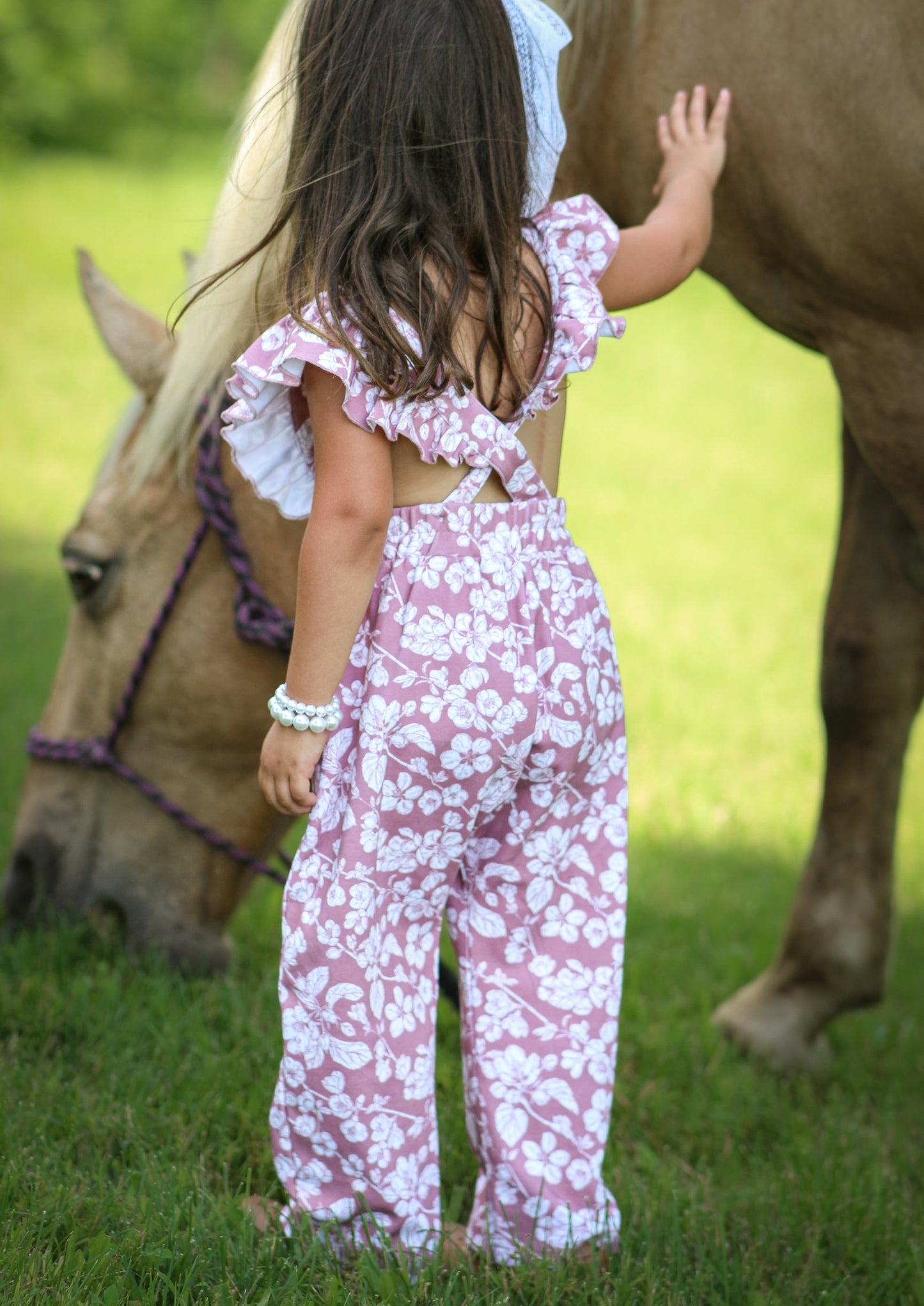 Plum Petals Ruffle Jumper