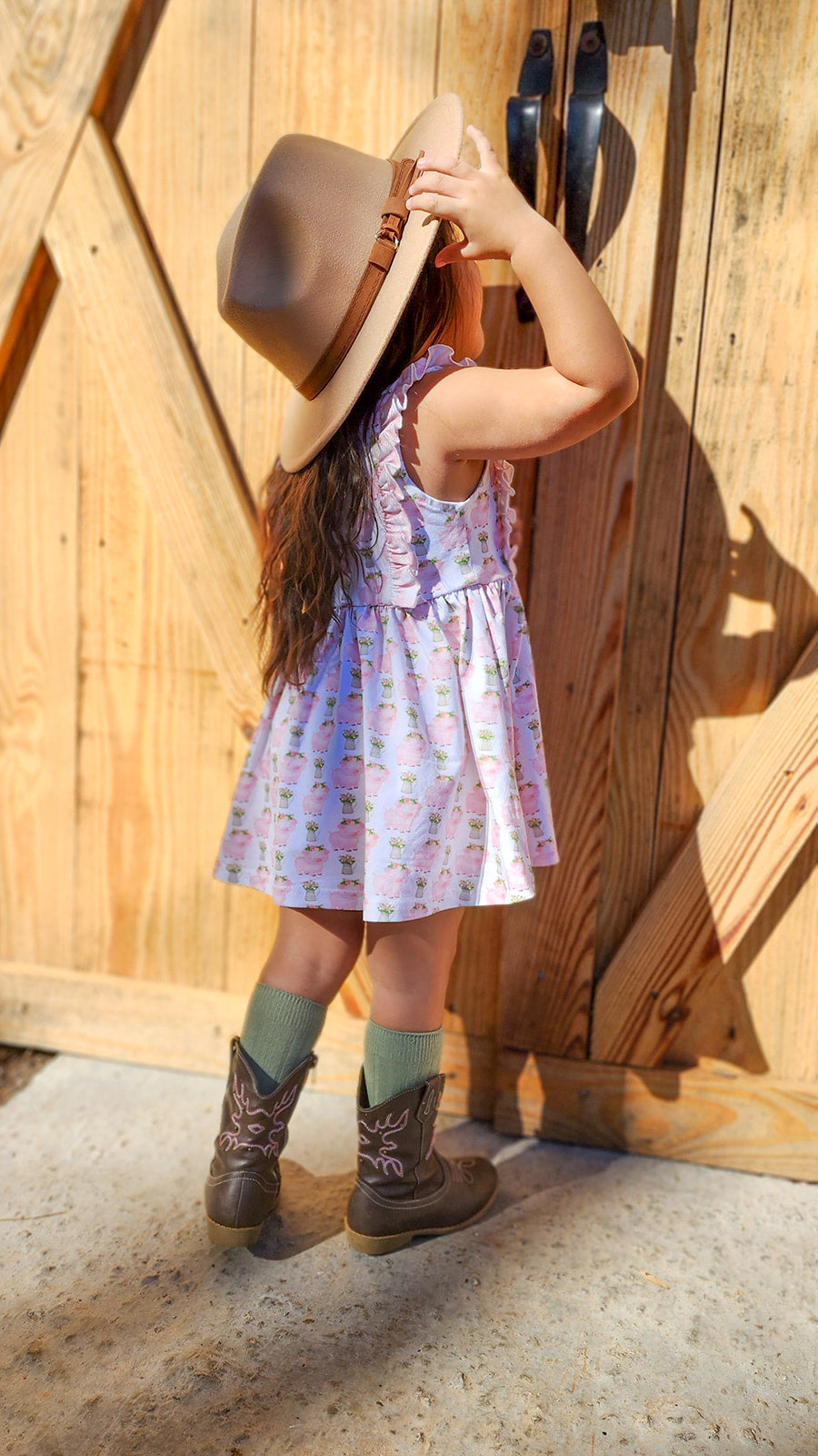 Floral Piggies Tunic Set - Charming Farm